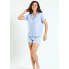 Жіноча Піжама Primark Jersey Boyfriend Short Pyjama Set XXS Комплект для дома и сна Блакитний (8638)