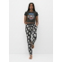 Жіноча Піжама Primark Coco Boyfriend Pajama Set XS для сну та дому Чорний (8619)