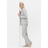 Жіноча Бавовняна Піжама Primark Striped Cotton Boyfriend Pyjamas XS Комплект для дому та сну Сірий (8650)