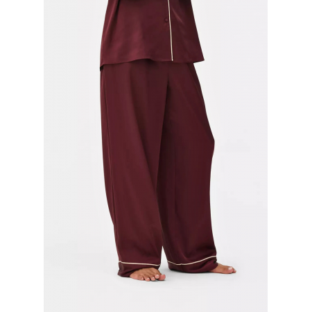 Сатиновые пижамные штаны Boyfriend Primark XL для дома и сна Бордовый (8677) Сатиновые пижамные штаны Boyfriend Primark XL для дома и сна Бордовый (8677)