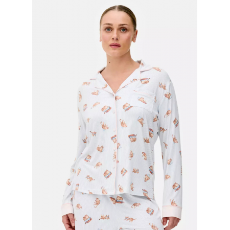 Піжамна сорочка Primark Cosy Printed Boyfriend Pyjamas XXS Для дому та сну Блакитний (8715) Піжамна сорочка Primark Cosy Printed Boyfriend Pyjamas XXS Для дому та сну Блакитний (8715)