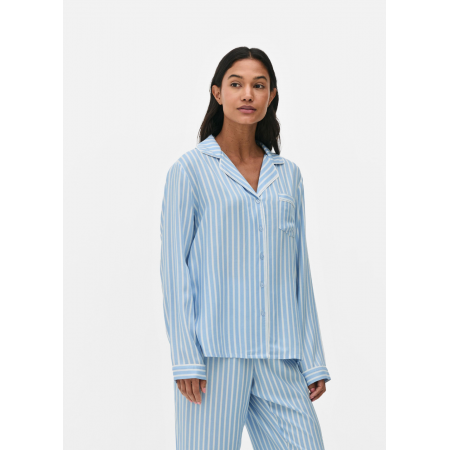 Жіноча Піжамна сорочка Primark Twill Boyfriend Pyjama S для дому та сну Блакитний (8718) Жіноча Піжамна сорочка Primark Twill Boyfriend Pyjama S для дому та сну Блакитний (8718)