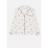 Піжамна сорочка Primark Cosy Printed Boyfriend Pyjamas XS Для дому та сну Білий (8722)