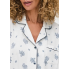 Піжамна сорочка Primark Cosy Printed Boyfriend Pyjamas XL Для дому та сну Айворі (8730)