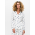 Піжамна сорочка Primark Cosy Printed Boyfriend Pyjamas XL Для дому та сну Айворі (8730)