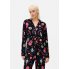 Піжамна сорочка Primark Cosy Printed Boyfriend Pyjamas XXS Для дому та сну Чорний (8731)