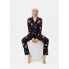 Піжамна сорочка Primark Cosy Printed Boyfriend Pyjamas XXS Для дому та сну Чорний (8731)