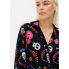 Піжамна сорочка Primark Cosy Printed Boyfriend Pyjamas XXS Для дому та сну Чорний (8731)