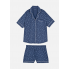 Жіноча Піжама Primark Jersey Boyfriend Short Pyjama Set XXS Комплект для дома и сна Синій (8739)