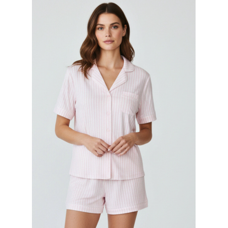 Жіноча Піжама Primark Jersey Boyfriend Short Pyjama Set XS Комплект для дома и сна Пудровий (8745) Жіноча Піжама Primark Jersey Boyfriend Short Pyjama Set XS Комплект для дома и сна Пудровий (8745)