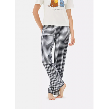 Жіночі піжамні штани Primark Wide Leg Pajama Bottoms S для сну та дому Чорний (8757) Жіночі піжамні штани Primark Wide Leg Pajama Bottoms S для сну та дому Чорний (8757)
