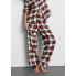 Жіночі піжамні штани Primark Wide Leg Pajama Bottoms L для сну та дому Червоний (8761)
