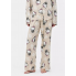 Жіночі піжамні штани Primark Cosy Printed Boyfriend Pyjamas Bottoms XS для сну та дому Бежевий (8832)