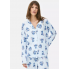 Піжамна сорочка Primark Cosy Printed Boyfriend Pyjamas S Для дому та сну Блакитний (8790)