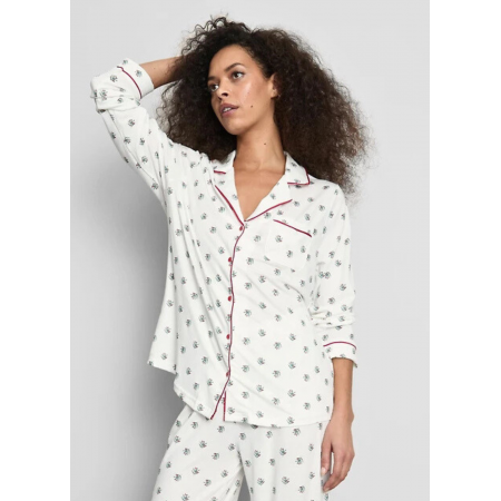 Піжамна сорочка Primark Cosy Printed Boyfriend Pyjamas XXL Для дому та сну Білий (8814) Піжамна сорочка Primark Cosy Printed Boyfriend Pyjamas XXL Для дому та сну Білий (8814)