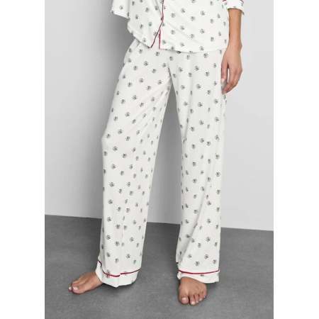 Жіночі піжамні штани Primark Printed Boyfriend Pyjamas Bottoms М для сну та дому Білий (8813) Жіночі піжамні штани Primark Printed Boyfriend Pyjamas Bottoms М для сну та дому Білий (8813)