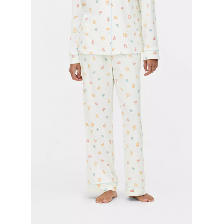 Жіночі піжамні штани Primark Cosy Printed Boyfriend Pyjamas Bottoms L для сну та дому Кремовий (8829) Жіночі піжамні штани Primark Cosy Printed Boyfriend Pyjamas Bottoms L для сну та дому Кремовий (8829)