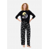 Піжамні бавовняні штани Primark Printed Bottom Pyjama L Низ піжами Чорний (8850)