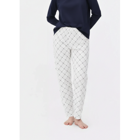 Пижамные хлопковые штаны Primark Bottom Pyjama S Низ пижамы Молочный (8851)
