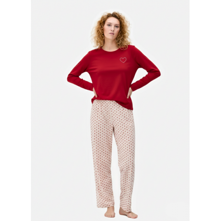 Піжама Primark women pyjamas cotton L комплект для дому та сну Червоний (8852)