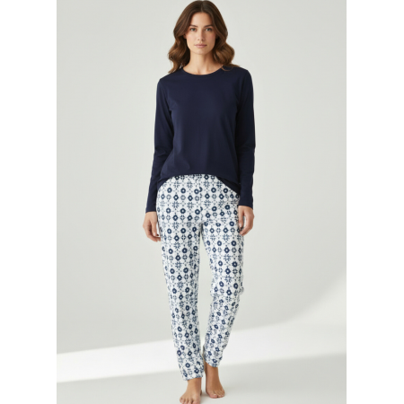Піжама Primark women pyjamas cotton XS комплект для дому та сну Синій (8853)