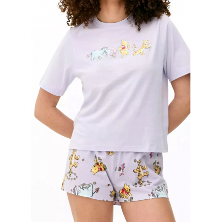 Жіноча піжама Primark Disney Winnie the Pooh L Бавовняна для сну та дому Ліловий (8861) Жіноча піжама Primark Disney Winnie the Pooh L Бавовняна для сну та дому Ліловий (8861)