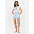 Жіноча піжама Primark The Smurfs XL для сну та дому Блакитний (8864)