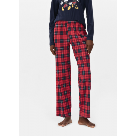 Жіночі піжамні штани Primark Wide Leg Pajama Bottoms XL для сну та дому Червоний (8866) Жіночі піжамні штани Primark Wide Leg Pajama Bottoms XL для сну та дому Червоний (8866)