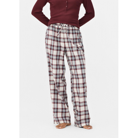 Пижамные хлопковые штаны Primark Flannel Pyjama Set L Для дома и сна Бордовый (8871)