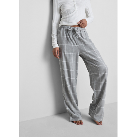 Пижамные хлопковые штаны Primark Flannel Pyjama Set XS Для дома и сна Серый (8869)