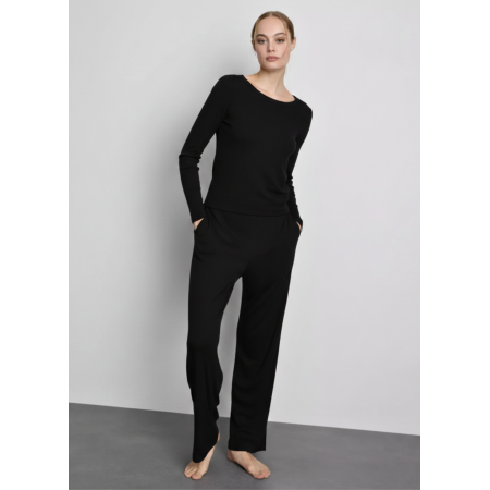 Жіноча Піжама Primark Ribbed Jersey Long Pyjamas S Комплект для дома и сна Чорний (8878) Жіноча Піжама Primark Ribbed Jersey Long Pyjamas S Комплект для дома и сна Чорний (8878)