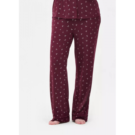 Жіночі піжамні штани Primark Cosy Printed Boyfriend Pyjamas Bottoms XL для сну та дому Бордовий (8924) Жіночі піжамні штани Primark Cosy Printed Boyfriend Pyjamas Bottoms XL для сну та дому Бордовий (8924)