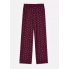 Жіночі піжамні штани Primark Cosy Printed Boyfriend Pyjamas Bottoms XL для сну та дому Бордовий (8924)