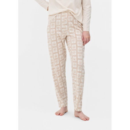 Пижамные хлопковые штаны Primark Bottom Pyjama XS Низ пижамы Бежевый (8926)