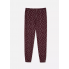 Піжамні бавовняні штани Primark Printed Bottom Pyjama S Низ піжами Бордовий (8939)