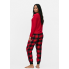 Піжамний лонгслів Primark Flannel Pyjama XS Верх піжами Для дому та сну Червоний (8961)