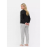 Домашній піжамний лонгслів Primark Long sleeve Pyjama XXS Для дому та сну Чорний (8953)