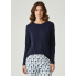 Домашній піжамний лонгслів Primark Long sleeve Pyjama L Для дому та сну Синій (8958)