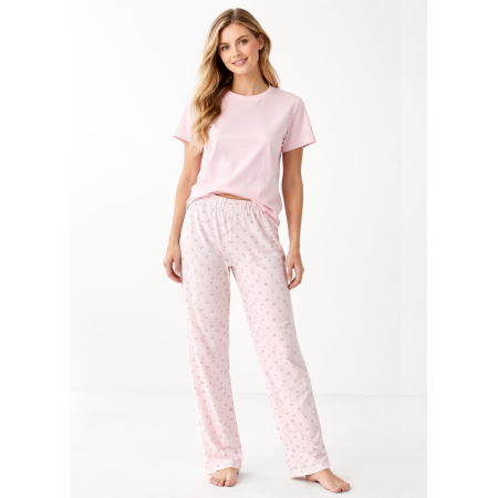 Піжама Primark women pyjamas cotton XS комплект для дому та сну Пудровий (8964)