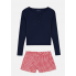 Піжама Primark Cotton Henley Short Pyjama Set М Для дому та сну Синій (9106)