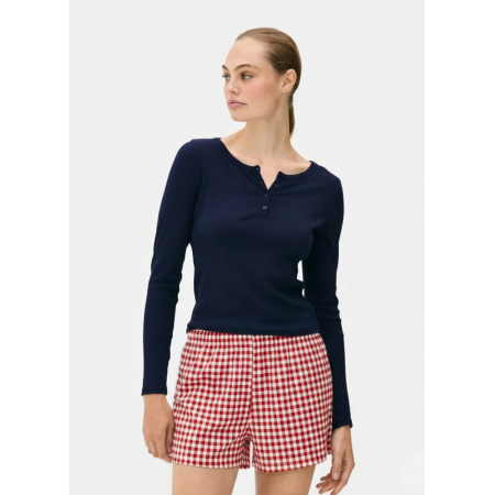 Піжама Primark Cotton Henley Short Pyjama Set М Для дому та сну Синій (9106) Піжама Primark Cotton Henley Short Pyjama Set М Для дому та сну Синій (9106)