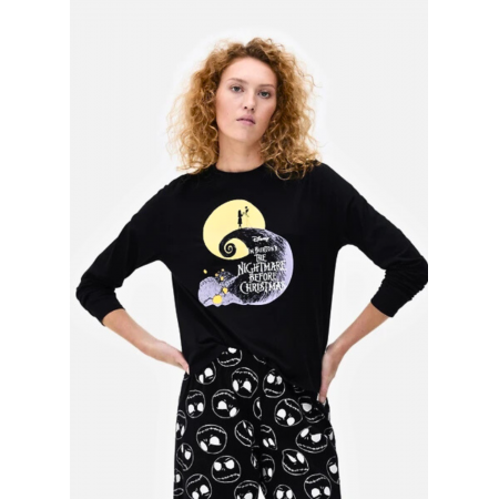 Домашній піжамний лонгслів Primark The Nightmare Before Christmas S Для дому та сну Чорний (9156) Домашній піжамний лонгслів Primark The Nightmare Before Christmas S Для дому та сну Чорний (9156)