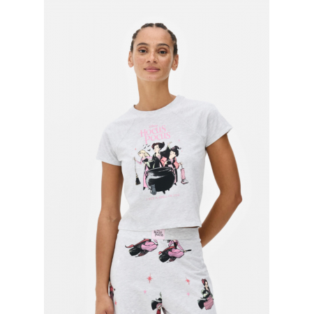 Жіноча Піжамна футболка Primark Hocus Pocus Boyfriend Pajama L для сну та дому Сірий (9158) Жіноча Піжамна футболка Primark Hocus Pocus Boyfriend Pajama L для сну та дому Сірий (9158)