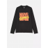 Піжамний лонгслів чоловічий Primark Long sleeve Pyjama XS Для дому та сну Чорний (9184)