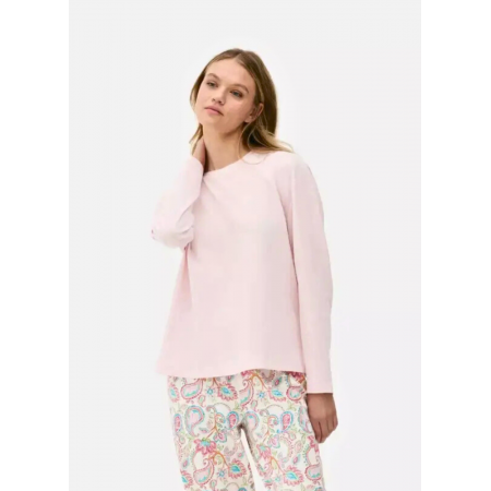 Домашній піжамний лонгслів Primark Long sleeve Pyjama S Для дому та сну Пудровий (9185) Домашній піжамний лонгслів Primark Long sleeve Pyjama S Для дому та сну Пудровий (9185)