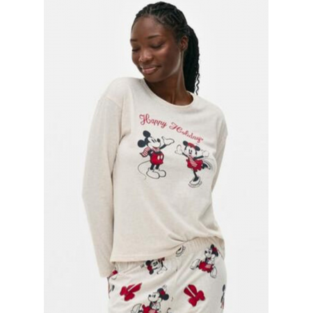 Домашній піжамний лонгслів Primark Long sleeve Pyjama М Для дому та сну Бежевий (9186) Домашній піжамний лонгслів Primark Long sleeve Pyjama М Для дому та сну Бежевий (9186)