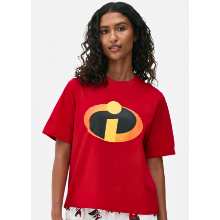 Піжамна жіноча футболка Primark Disney Pixar L Бавовняна для сну та дому Червоний (9012)