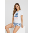 Жіноча піжама Primark Disney STITCH T-Shirt Shorts S Бавовняна для сну та дому Блакитний (9014)