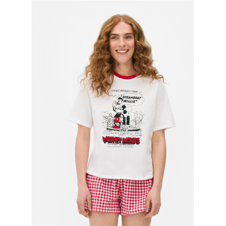 Жіноча Піжамна футболка Primark Disney’s Print Pyjamas XXS для сну та дому Білий (9093) Жіноча Піжамна футболка Primark Disney’s Print Pyjamas XXS для сну та дому Білий (9093)