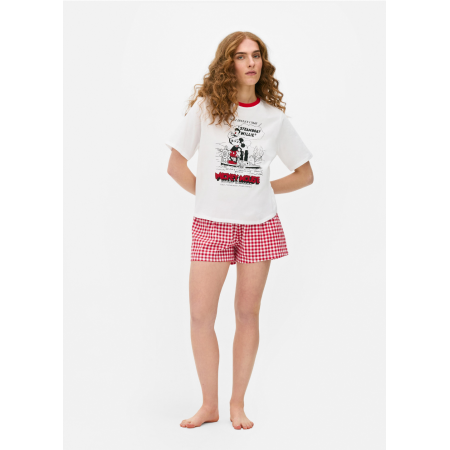 Піжама жіноча Primark Disney Character Short Pyjamas S Бавовняний для сну та дому Червоний (9018)
